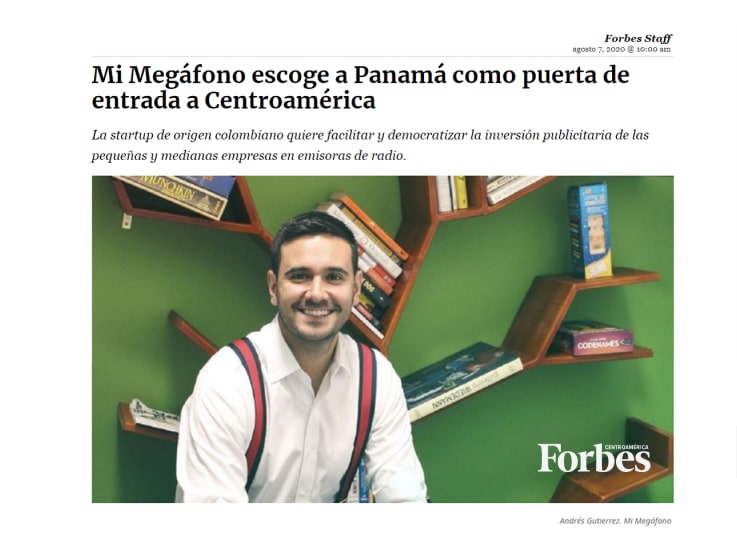 Mi Megáfono escoge a Panamá como puerta de entrada a Centroamerica